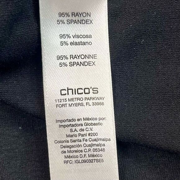 Zenergy By Chico’s Nautical Gold Chain Tunic Top 2 Large 12 - Picture 8 of 9